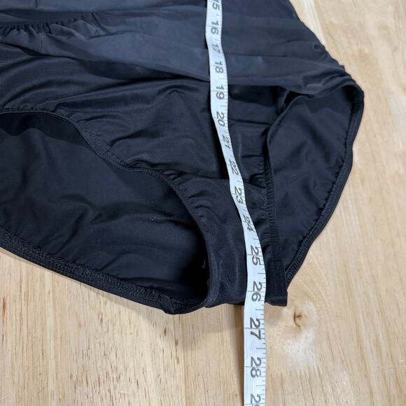 Miraclesuit NWT Solid Black Net Work Madero Underwire One Piece Swimsuit Size 14 - Picture 11 of 13